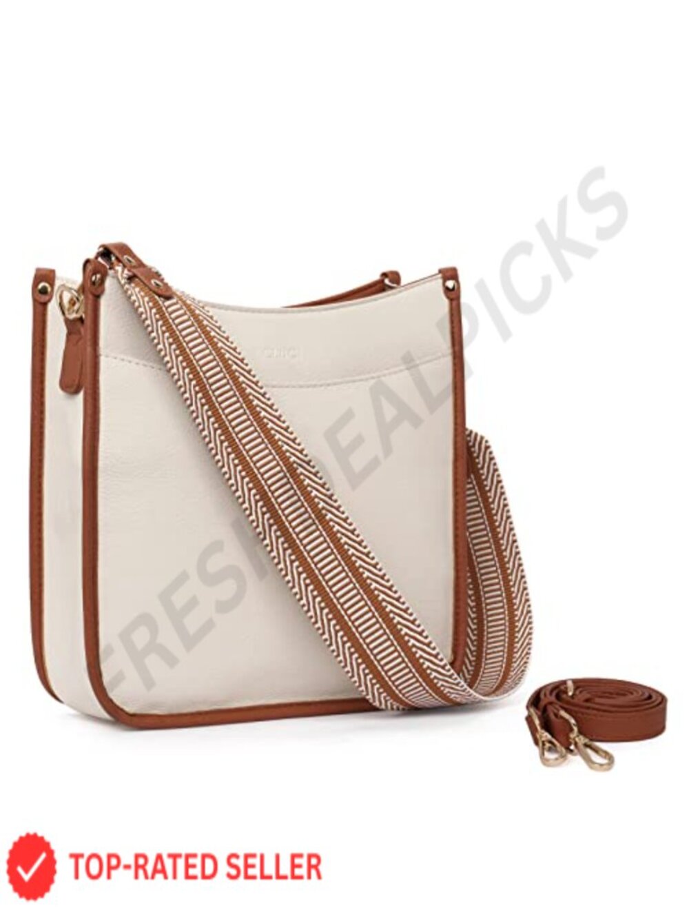 Faux Leather Crossbody Bag Women Shoulder Purse Adjustable Strap